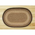 Capitol Earth Rugs Chocolate-Natural Oval Rug 08-017